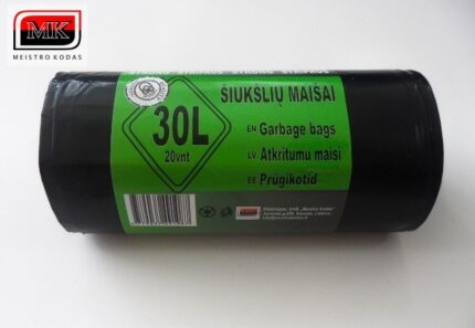 Maišai šiukšlėms 30 litrų