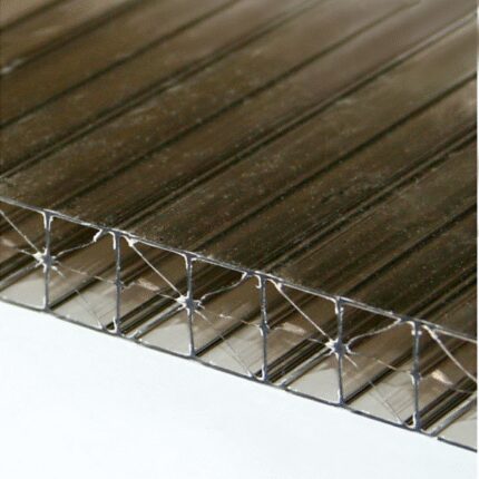 NESTANDARTINIŲ MATMENŲ kanalinis polikarbonatas 16 mm bronza - 1 m