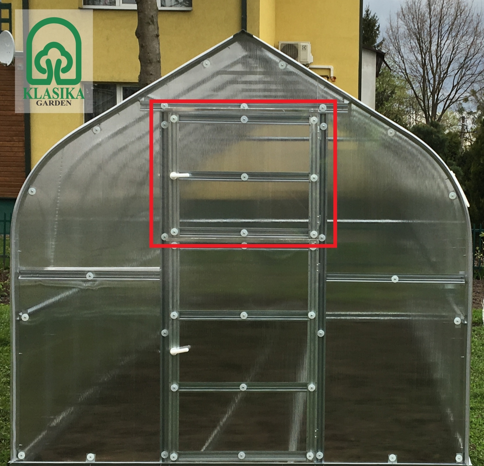 Papildoma orlaidė gale šiltnamiui Standart KLASIKA - Be dangos Papildoma orlaidė gale šiltnamiui Standart KLASIKA - Be dangos