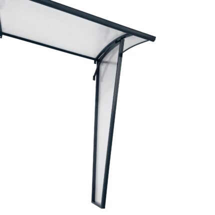 Sienelė stogeliams STARKEDACH EKSPOZICINĖ - Pilka konstrukcija / Skaidri danga - Tiesus - Kairinė