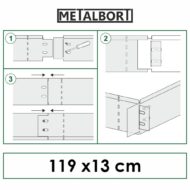 Cinkuoto metalo bortelių komplektas "Metalbort" - Image 15