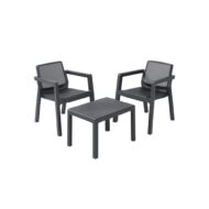 Emily dvivietis lauko baldų komplektas