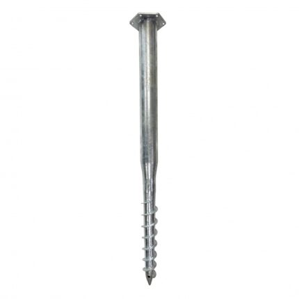 Įsukamas polius pamatams su plokštele, 100 cm