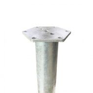 Įsukamas polius pamatams su plokštele, 100 cm - Image 2