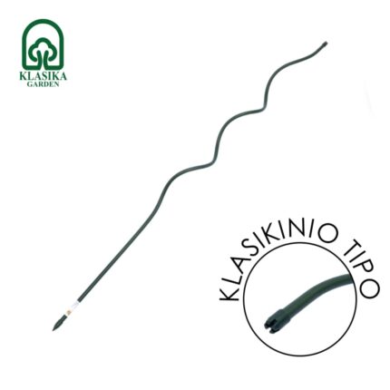 Kuoliukai augalams, spiraliniai, klasikinio tipo, metaliniai, žali 120cm, 150cm, 180cm
