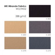 MK Miranda Fabrics vandeniui atsparūs audiniai (neperšlampami), 288 g/m2 - Image 5