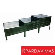 Modulinė pakelta lysvė KLASIKA GARDEN "Laiptai", CHAKI spalvos (su defektais)