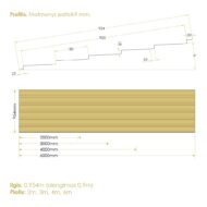 NAUJIENA! MK PC DIAMONDS TILE EFFECT - čerpės imitacijos polikarbonato danga - Image 7