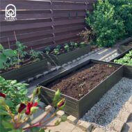 Pakelta lysvė KLASIKA GARDEN, chaki spalvos 20 cm aukščio - Image 3