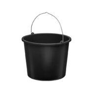 Plastikinis kibiras, juodas - Image 2