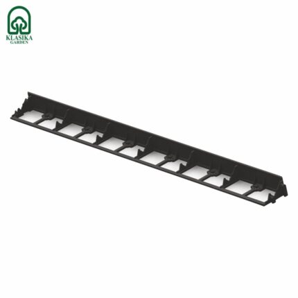 Plastikinis vejos bortas, juodas 4,5 x 100 cm