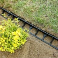 Plastikinis vejos bortas, juodas 4,5 x 100 cm - Image 6