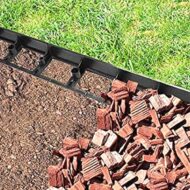 Plastikinis vejos bortas, juodas 4,5 x 100 cm - Image 7