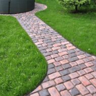 Plastikinis vejos bortas, juodas 8 x 100 cm - Image 2