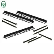 Plastikinis vejos bortas, juodas 8 x 100 cm - Image 3