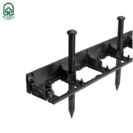 Plastikinis vejos bortas, juodas 8 x 100 cm - Image 4