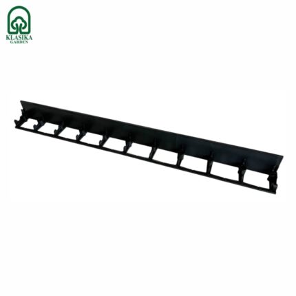 Plastikinis vejos bortas, juodas 8 x 100 cm