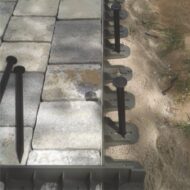 Plastikinis vejos bortas, žalias 80 cm - Image 9