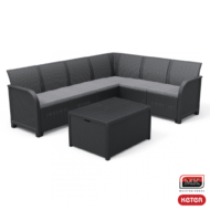 ROSALIE kampinis baldų komplektas (6 vietų)