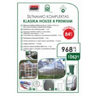 Šiltnamis KLASIKA House 4 PREMIUM - Image 2