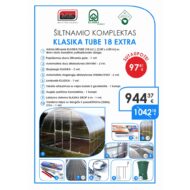 Šiltnamis KLASIKA TUBE 18 EXTRA - Image 2