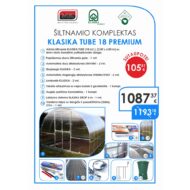 Šiltnamis KLASIKA TUBE 18 PREMIUM - Image 2