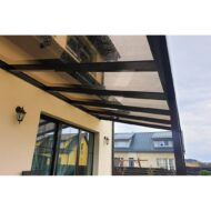 Terasos stoginė su 10 mm grūdinto stiklo stogo danga - Image 2