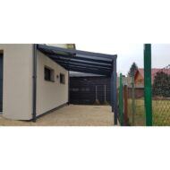 Terasos stoginė su 10 mm grūdinto stiklo stogo danga - Image 6