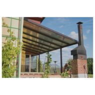 Terasos stoginė su polikarbonato danga