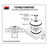 Termotarpinė plastikui, bronzinė/skaidri - Image 5