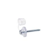 Tvirtinimo varžtai į medį, 4,5 x 45mm su sandarinamąja poveržle ir kepurėle, po 100 vnt